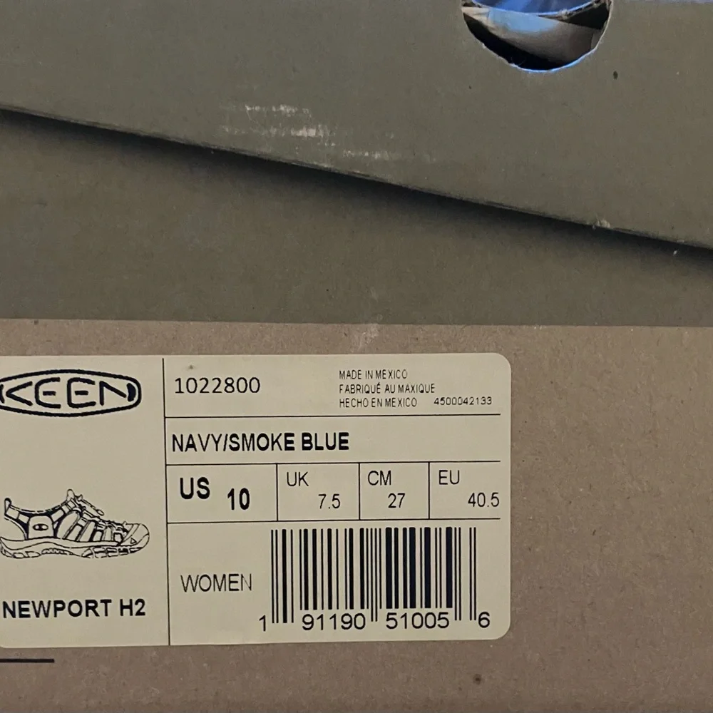Women’s Keen Newport H2 Water Shoe/Sandal - Size 10 - Navy/Blue Smoke - Picture 5 of 5